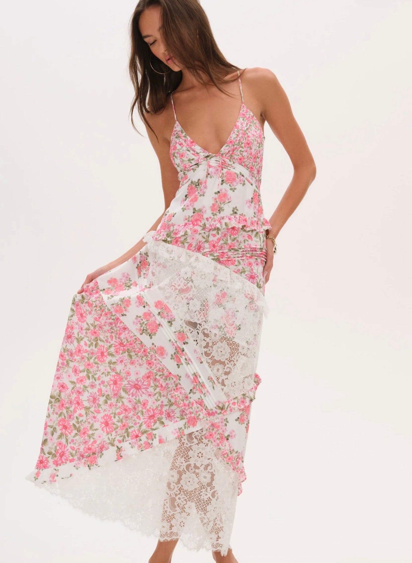 For Love and Lemons Rosalyn Maxi Dress