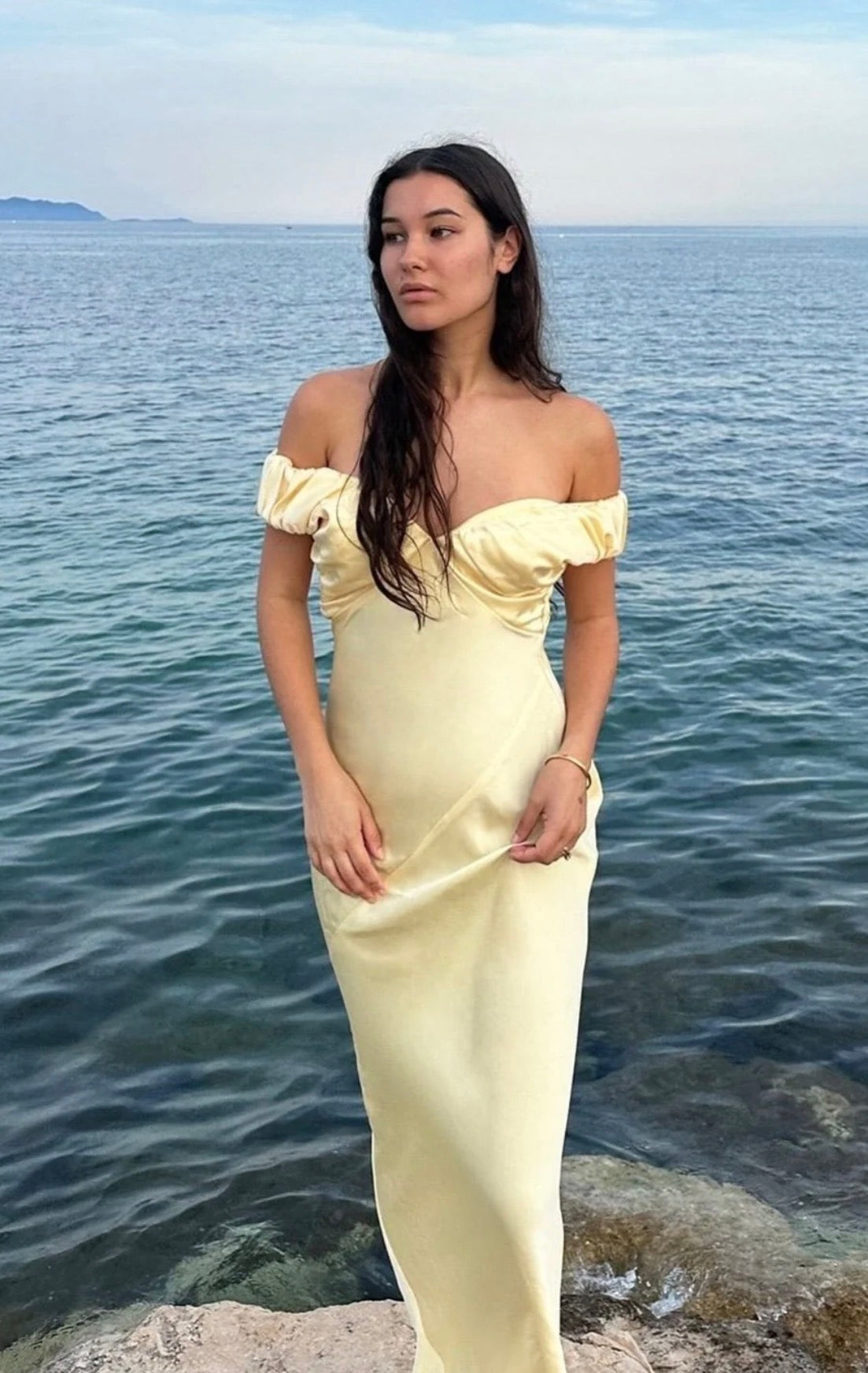 Ruby Raquel Satin Gown