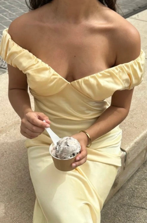 Ruby Raquel Satin Gown