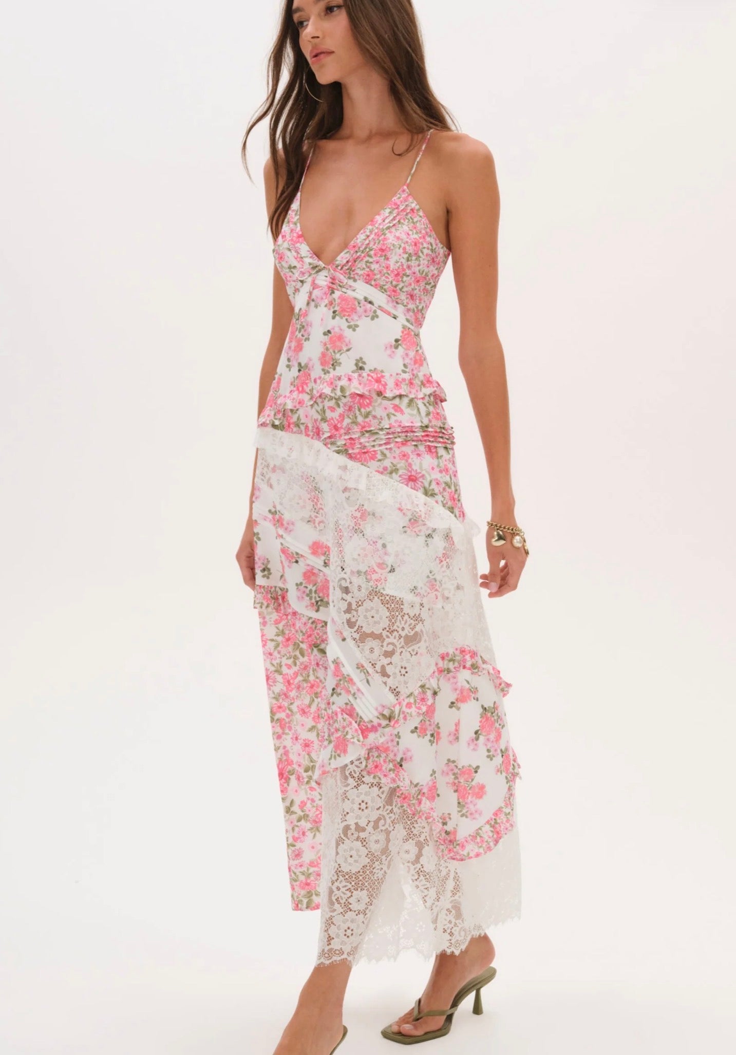 For Love and Lemons Rosalyn Maxi Dress