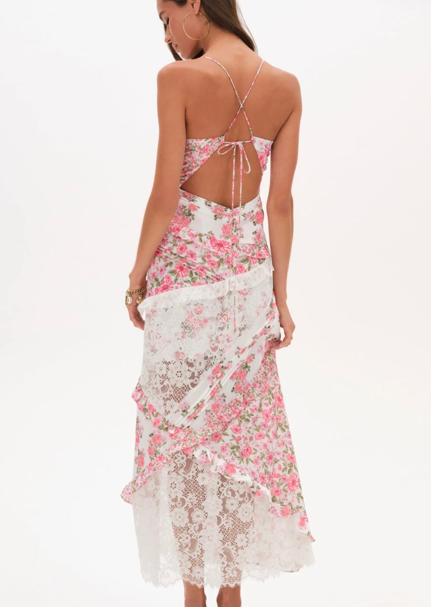 For Love and Lemons Rosalyn Maxi Dress